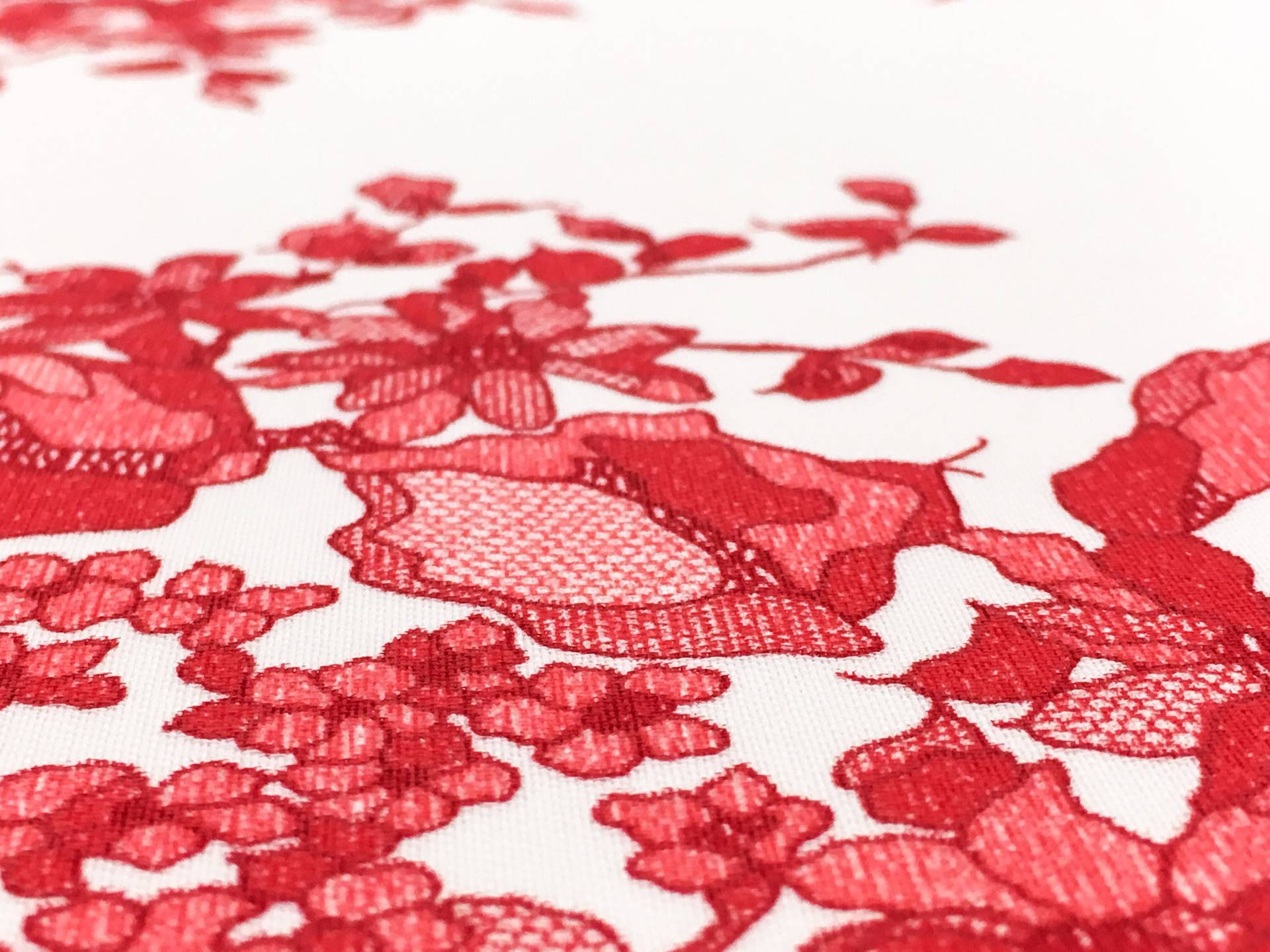 Printed Silk Couture Gazar with Roses2