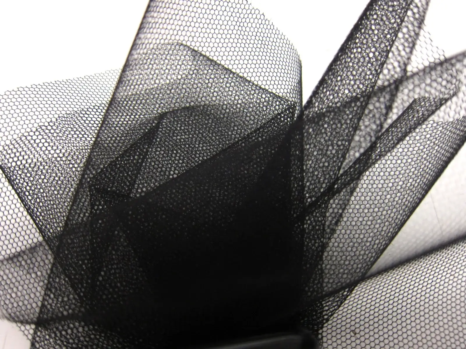 Italian Nylon Tulle in Nero1