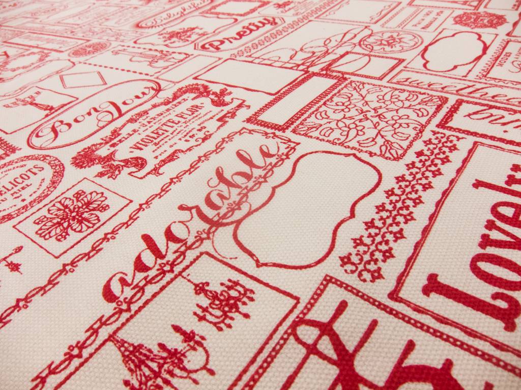 Cotton Canvas Lovely Adorable Print2