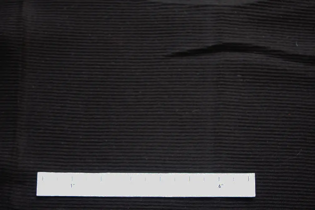 Virgin Wool Rib Knit in Black1