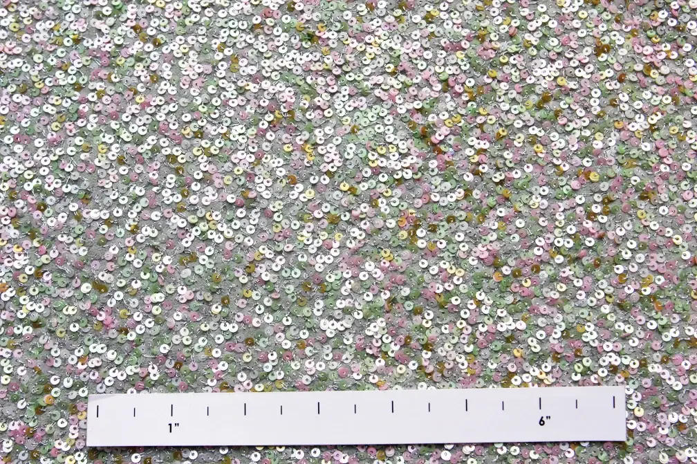 Sequins on Silk Chiffon1