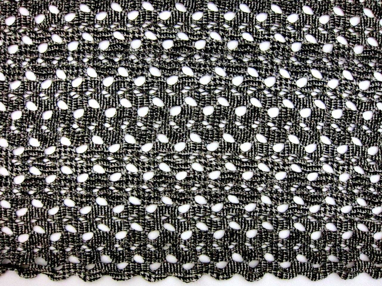 Printed Polyester Crochet Lace0