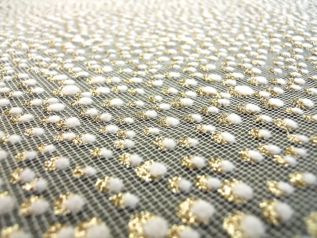 Metallic Flocked Tulle2