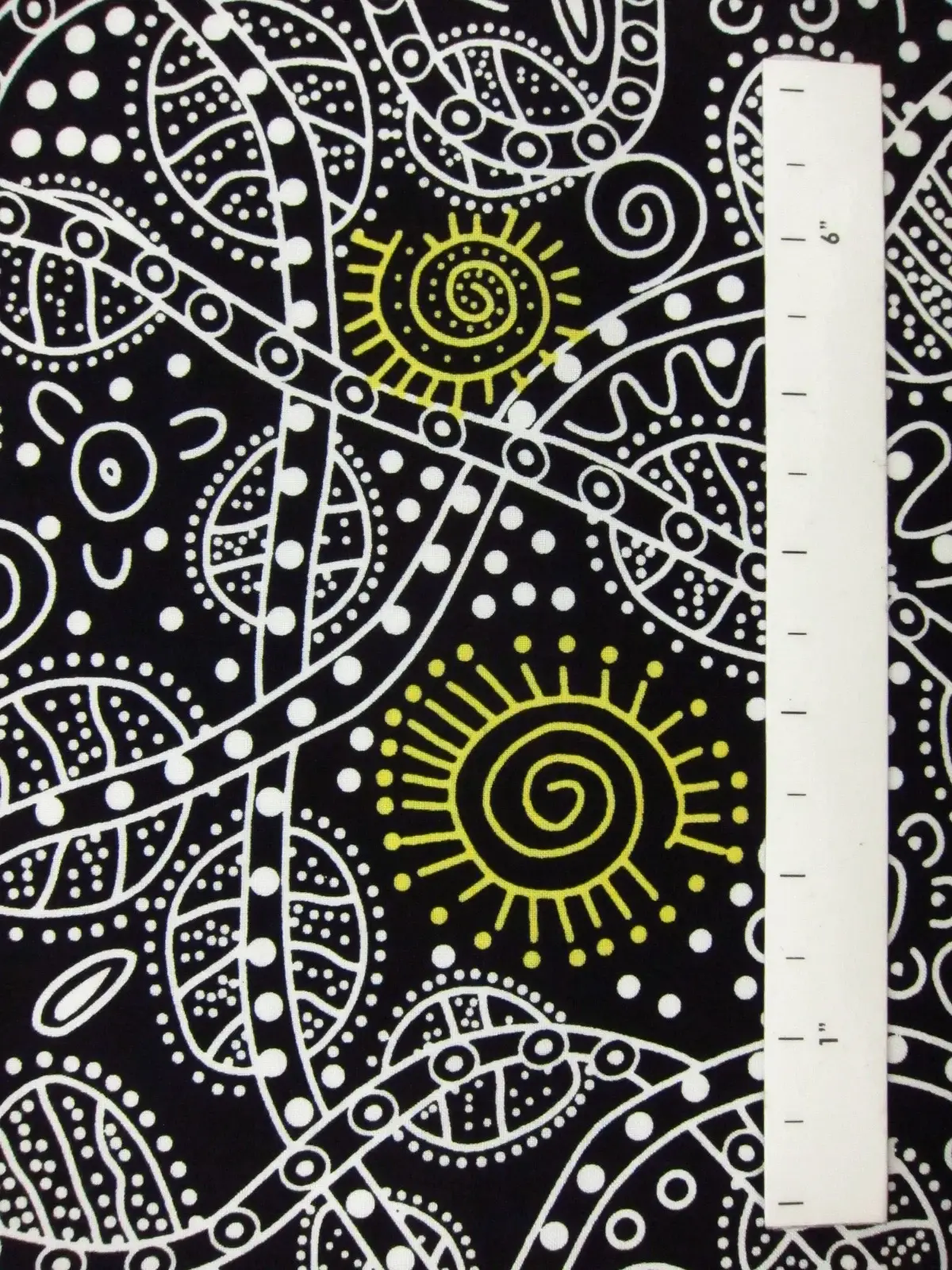 Australian Cotton Print With Aboriginal Motif1