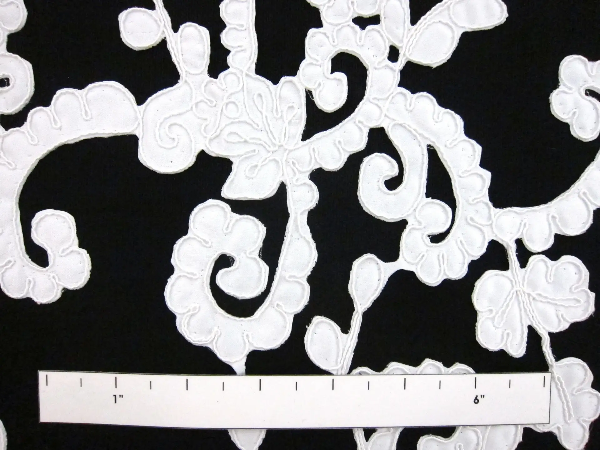 Corded Satin Appliqué on Illusion2
