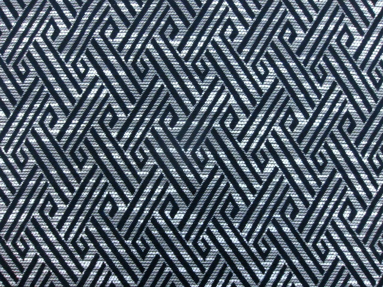 Cotton Poly Blend Ikat Tweed0