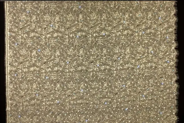 Beaded Metallic Chantilly Lace3