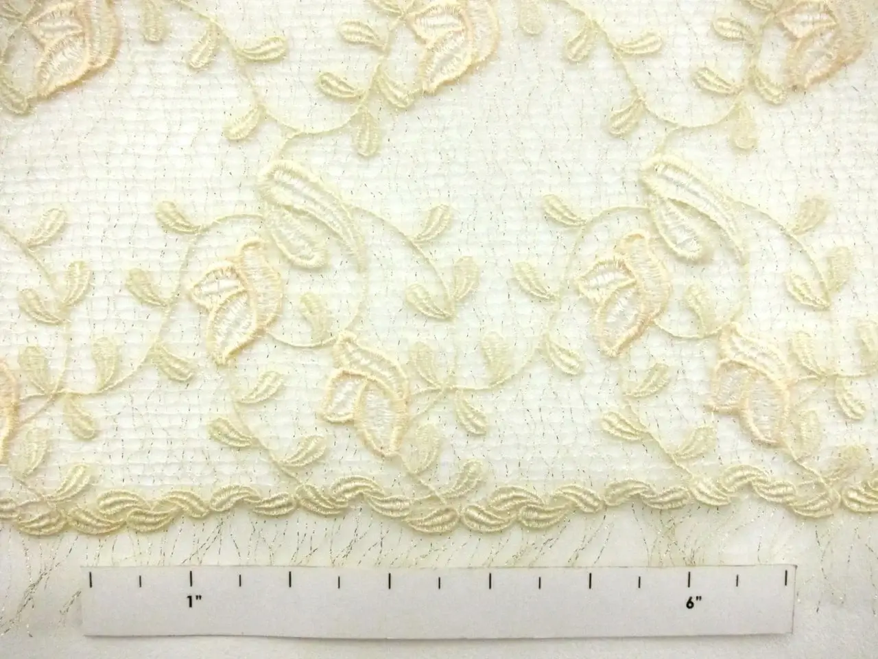 Embroidered Novelty Metallic Tulle1
