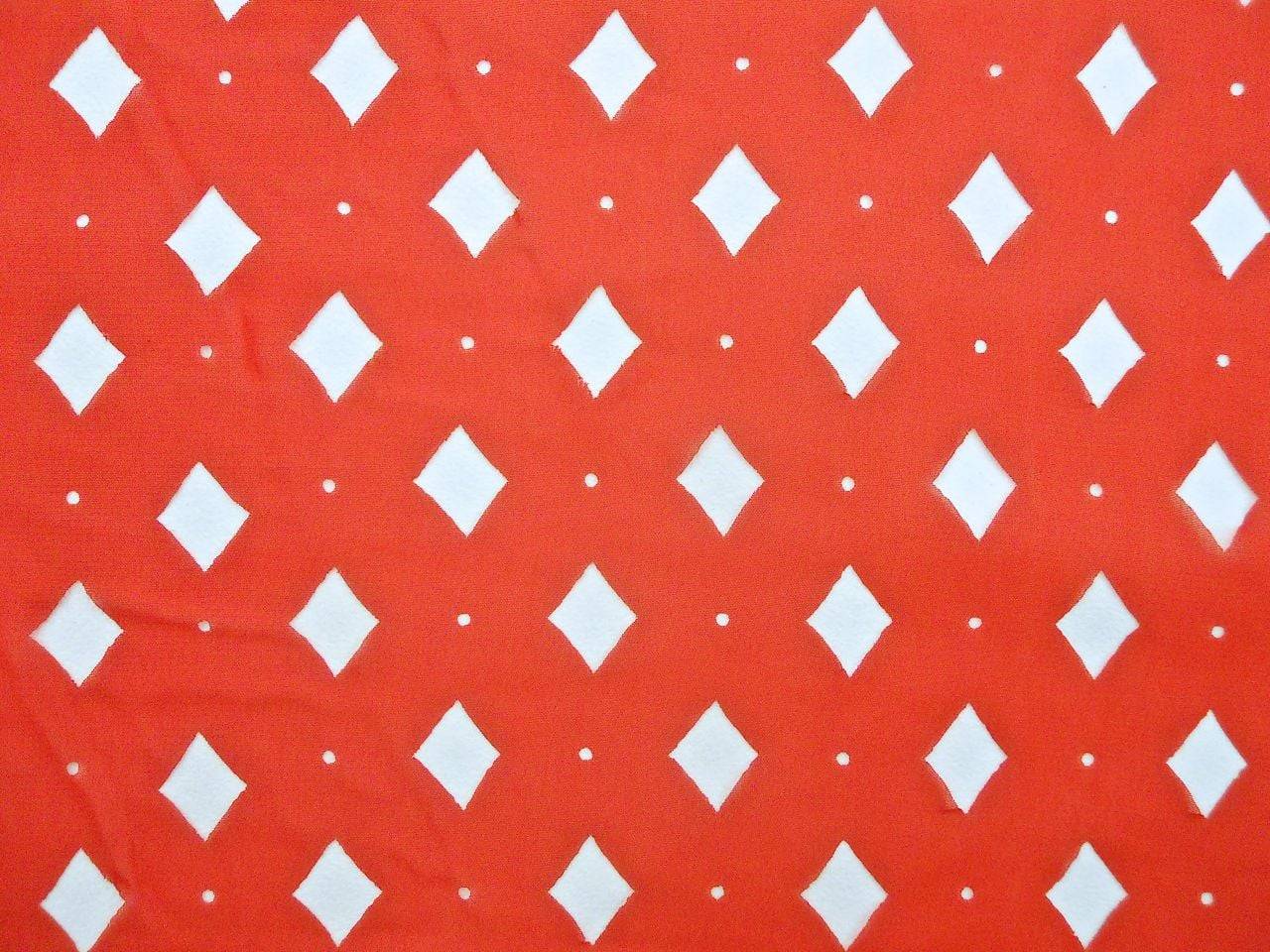 Laser Cut Polyester Chiffon0