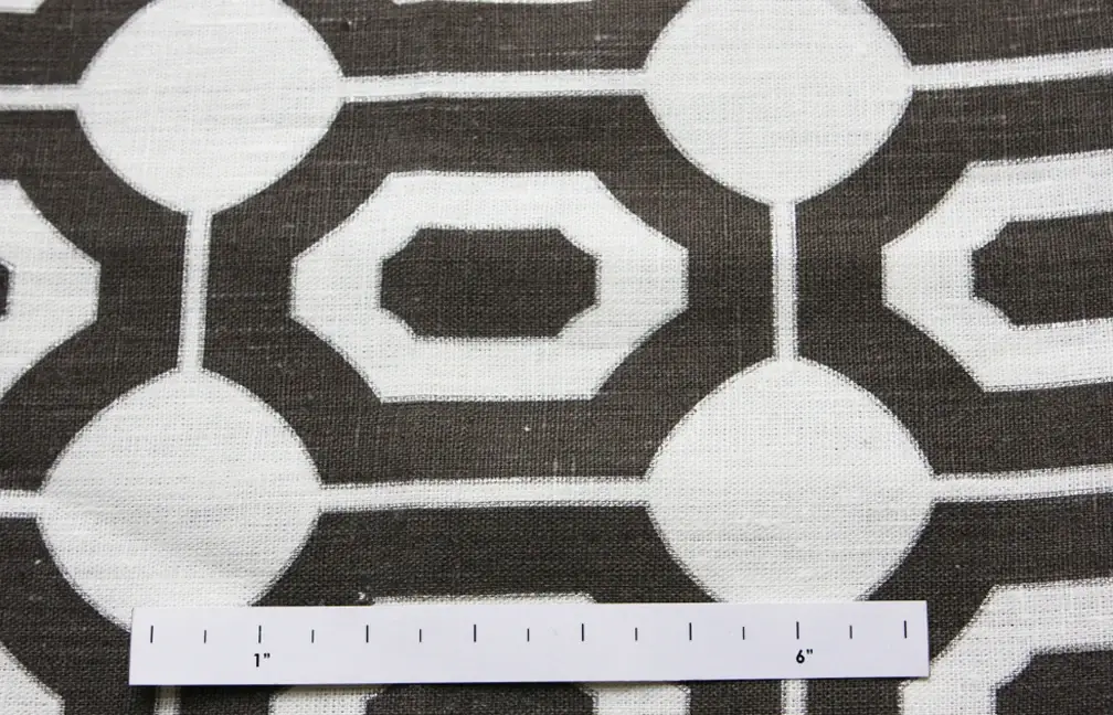 Linen Upholstery Geometric Print1