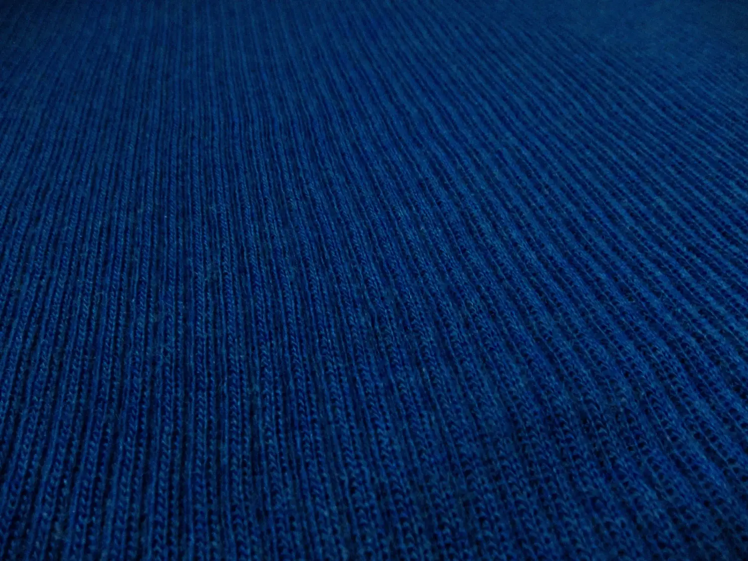 Virgin Wool Rib Knit in Royal0
