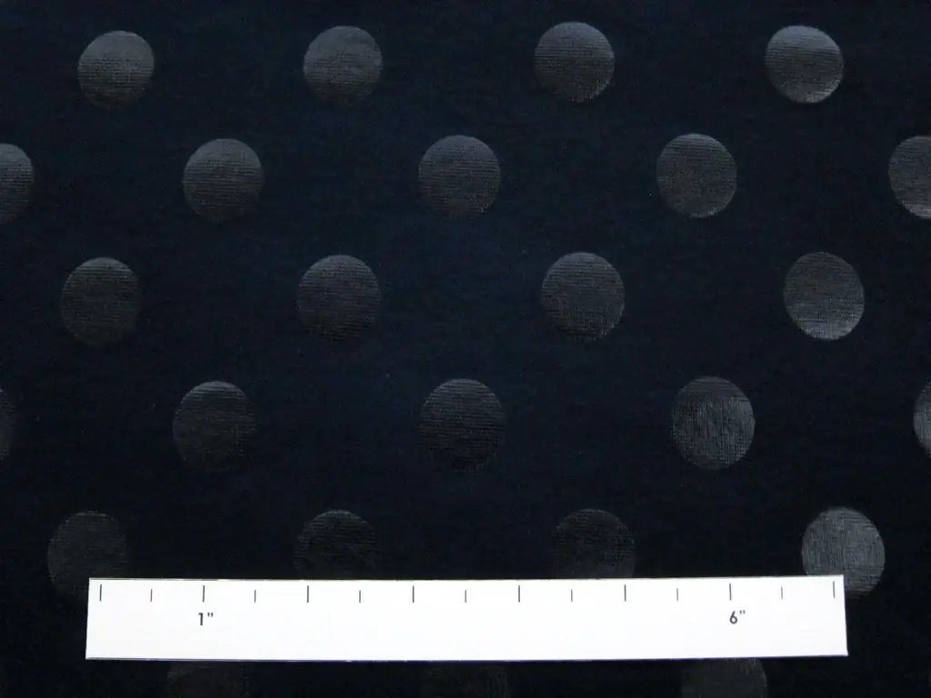 Cotton Blend Knit With Polka Dots in Navy1