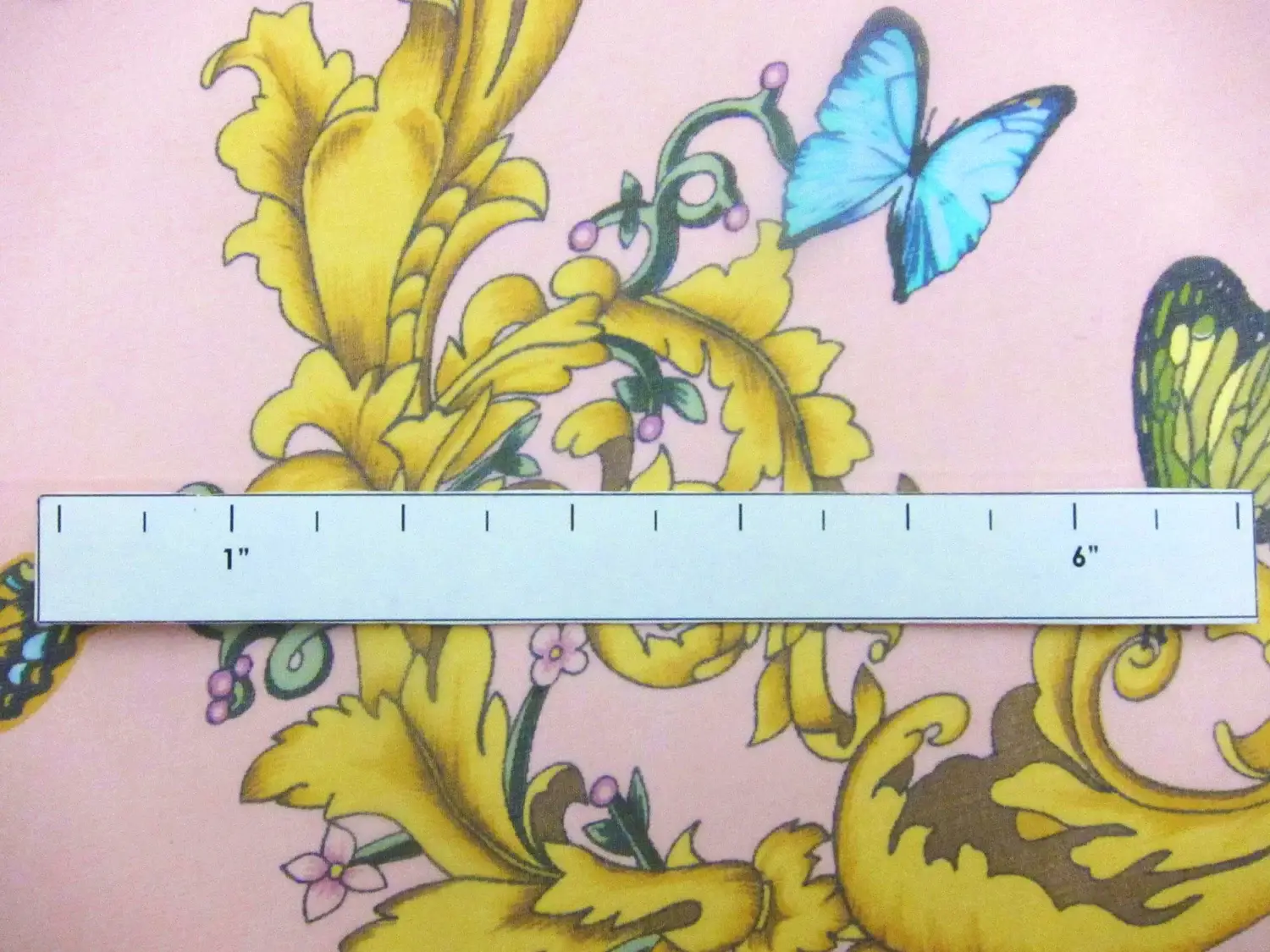 Silk  Chiffon in Butterfly Print1