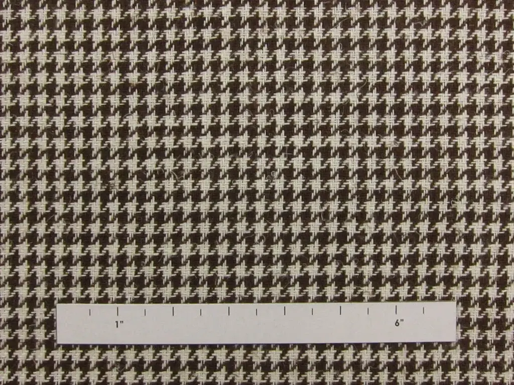 Linen Upholstery Houndstooth 1
