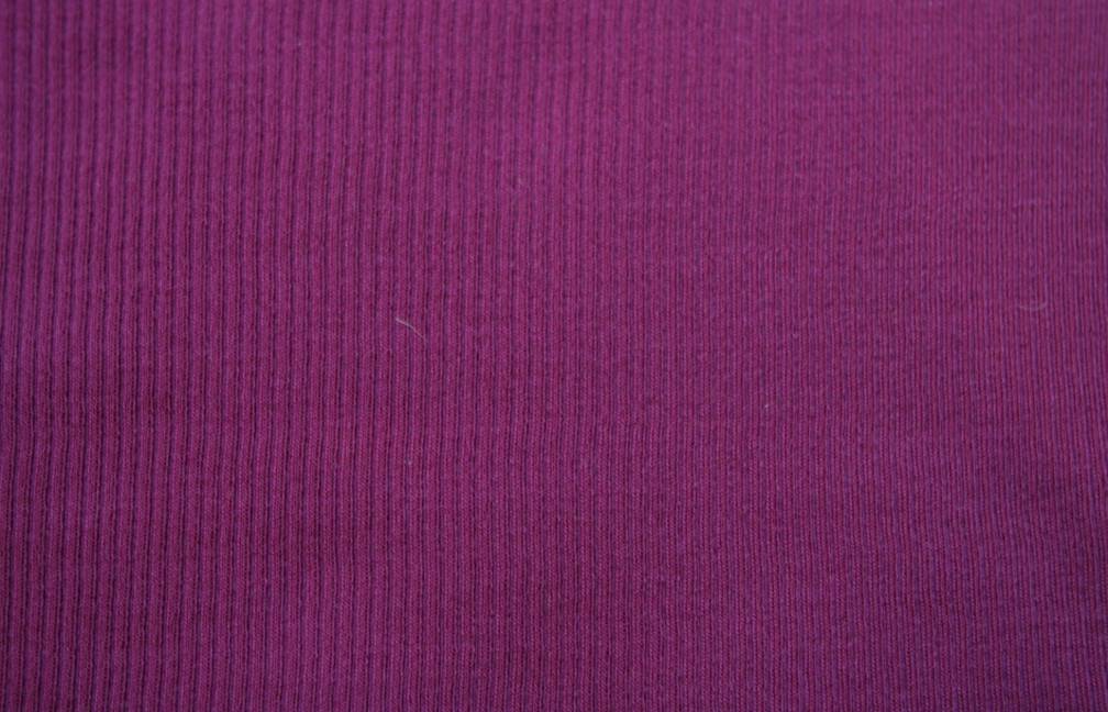 Virgin Wool Rib Knit in Magenta0