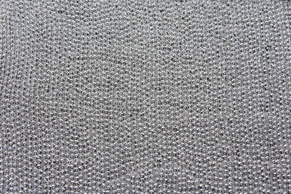 Sequins on Silk Chiffon0