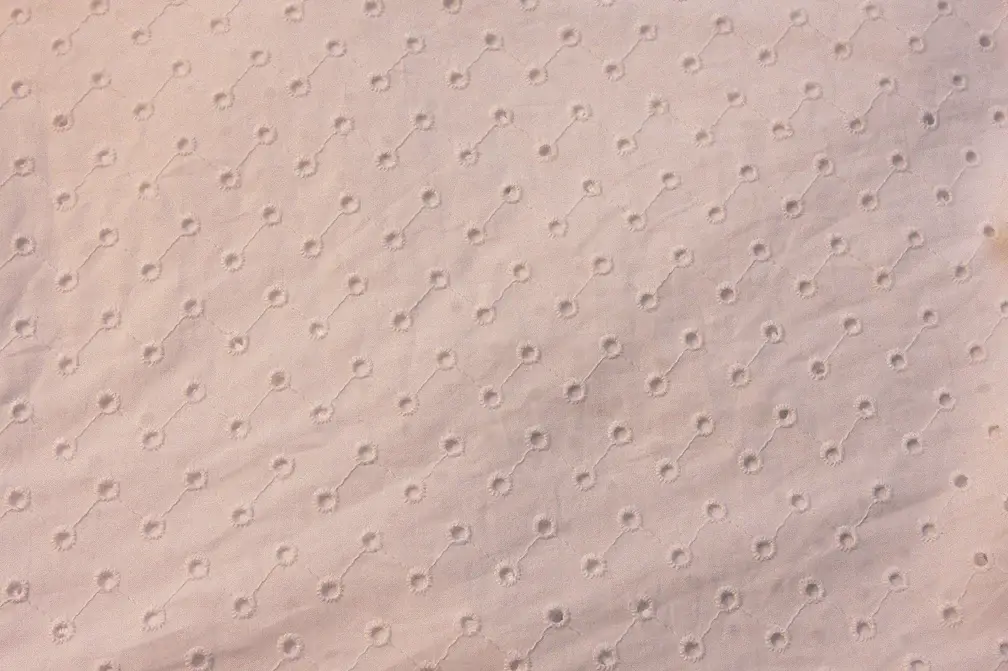 Cotton Eyelet in White2