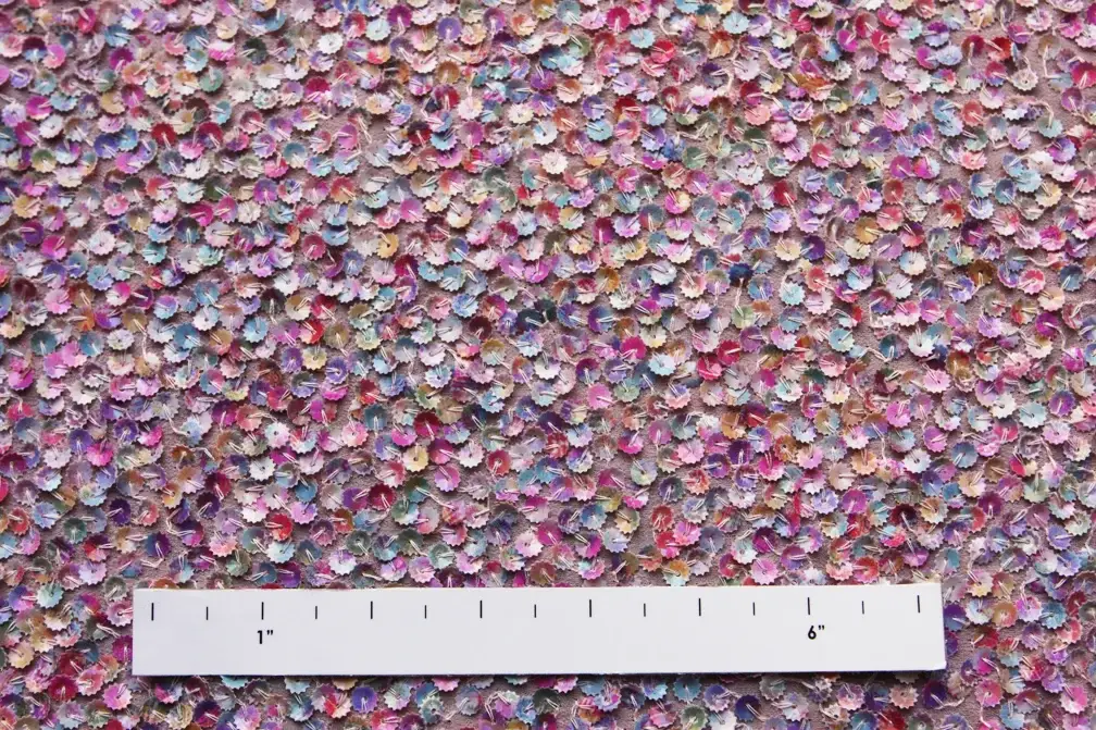 Novelty Sequins on Silk Chiffon1