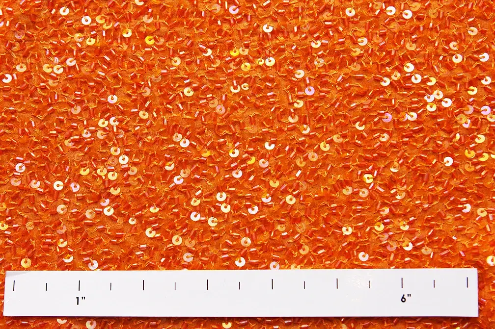 Sequins on Silk Chiffon1