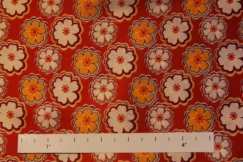 Printed Silk Charmeuse0