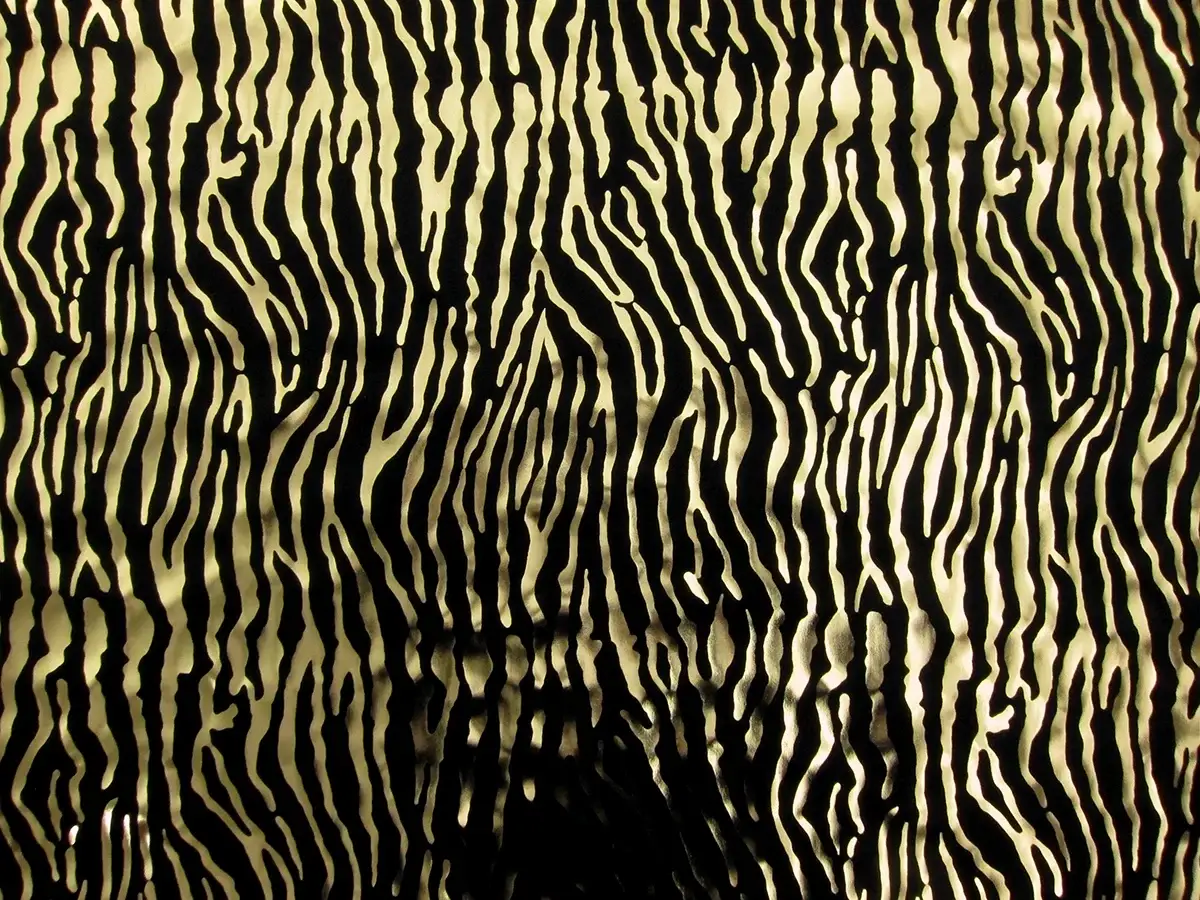 Metallic Printed Silk Charmeuse0