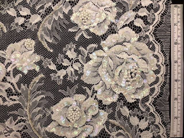 Beaded Chantilly Lace0