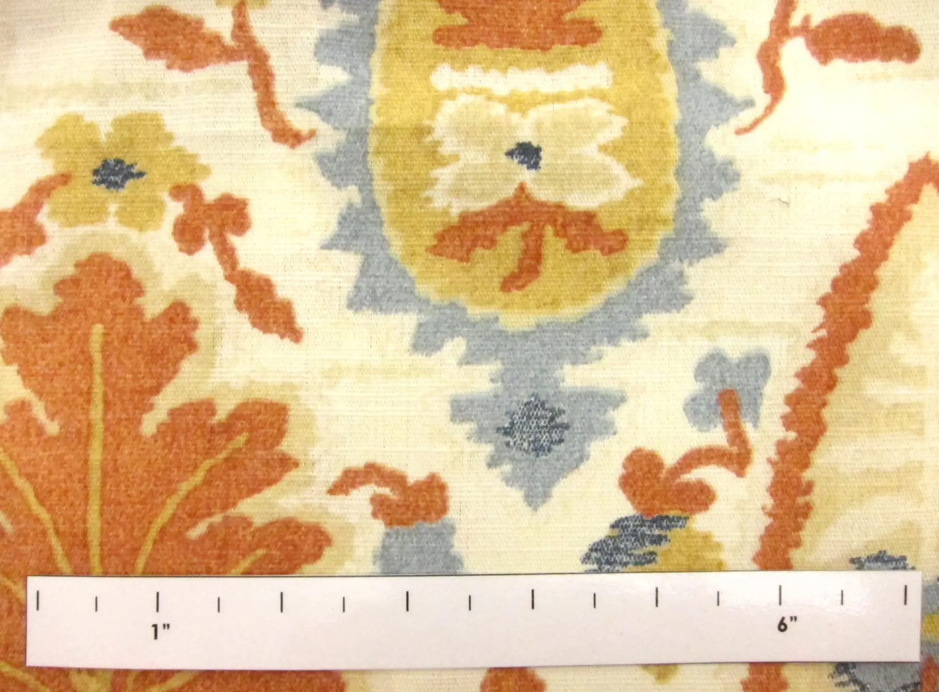 Cotton and Linen Blend Print1