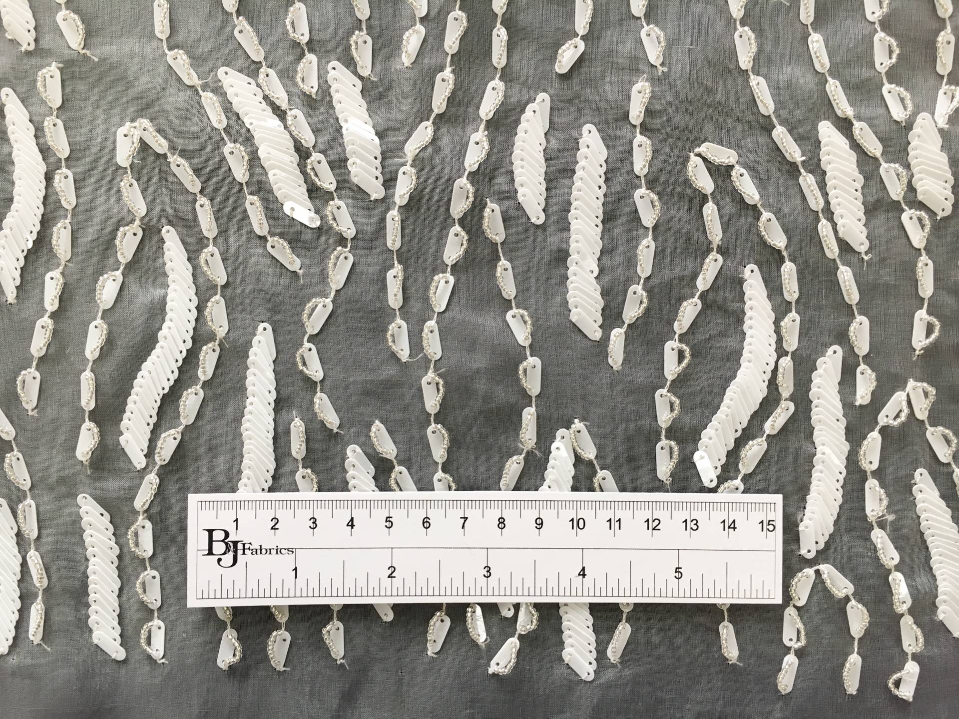 Beaded Silk Organza Panel1