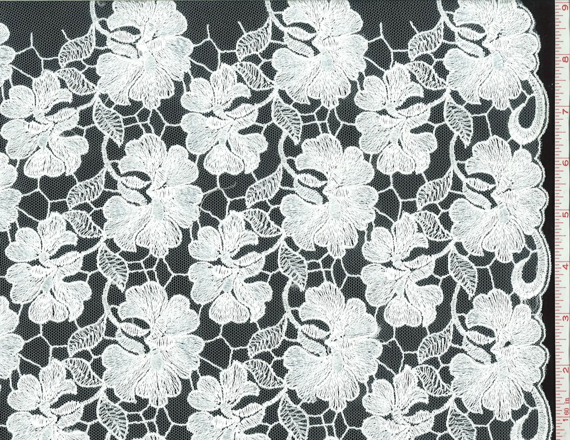 Ivory Embroidered Illusion0