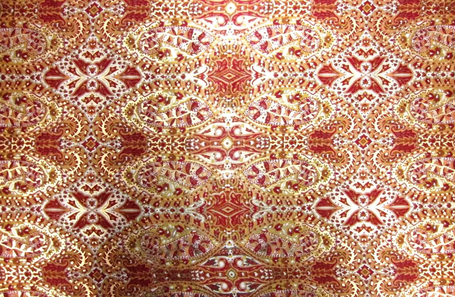 Printed Metallic Silk Charmeuse0