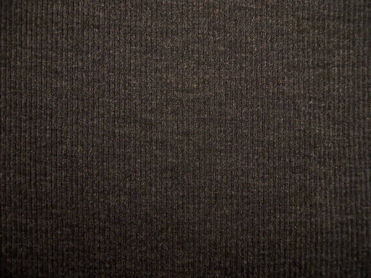 Virgin Wool Rib Knit in Charcoal0