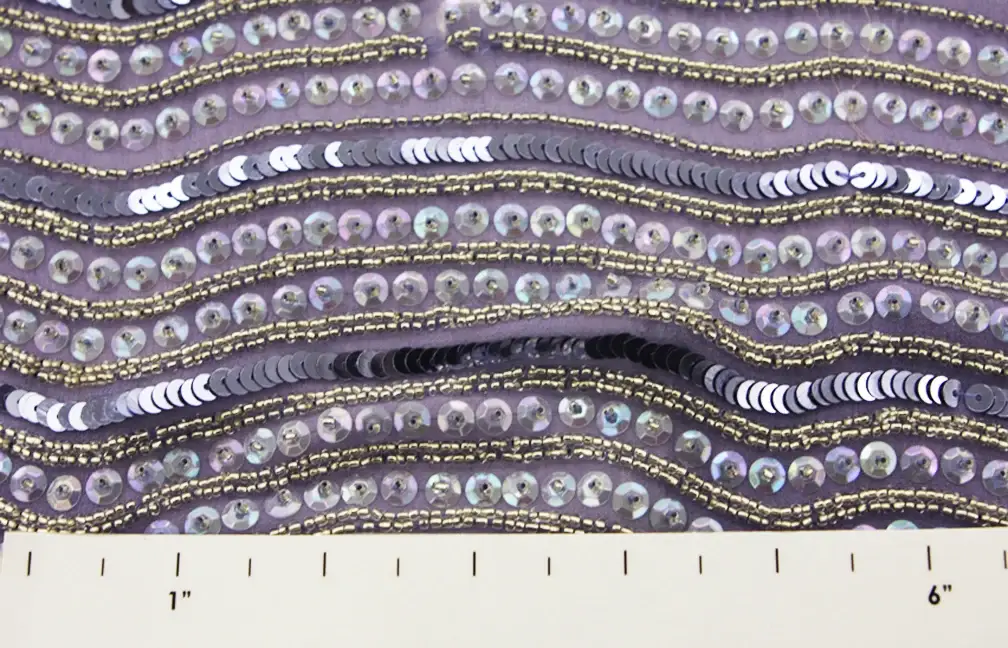 Sequins on Silk Chiffon1