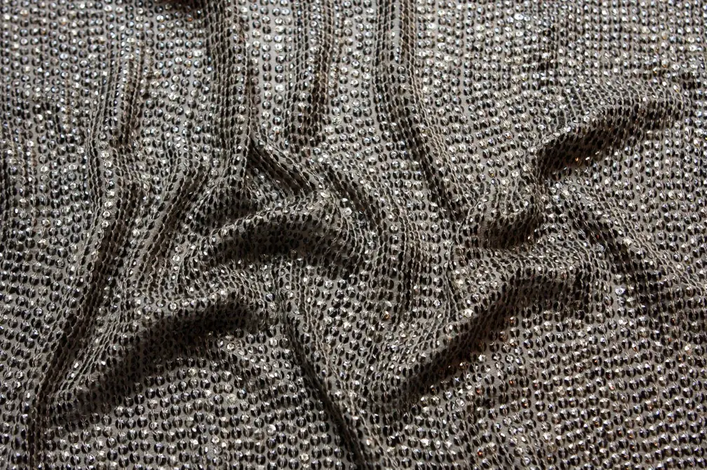 Sequins on Silk Chiffon3