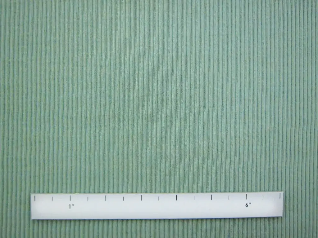 Virgin Wool Rib Knit in Seafoam1