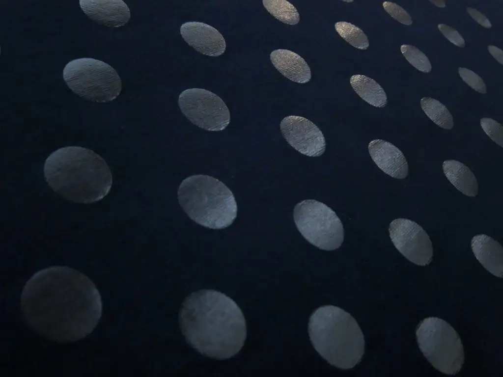 Cotton Blend Knit With Polka Dots in Navy2