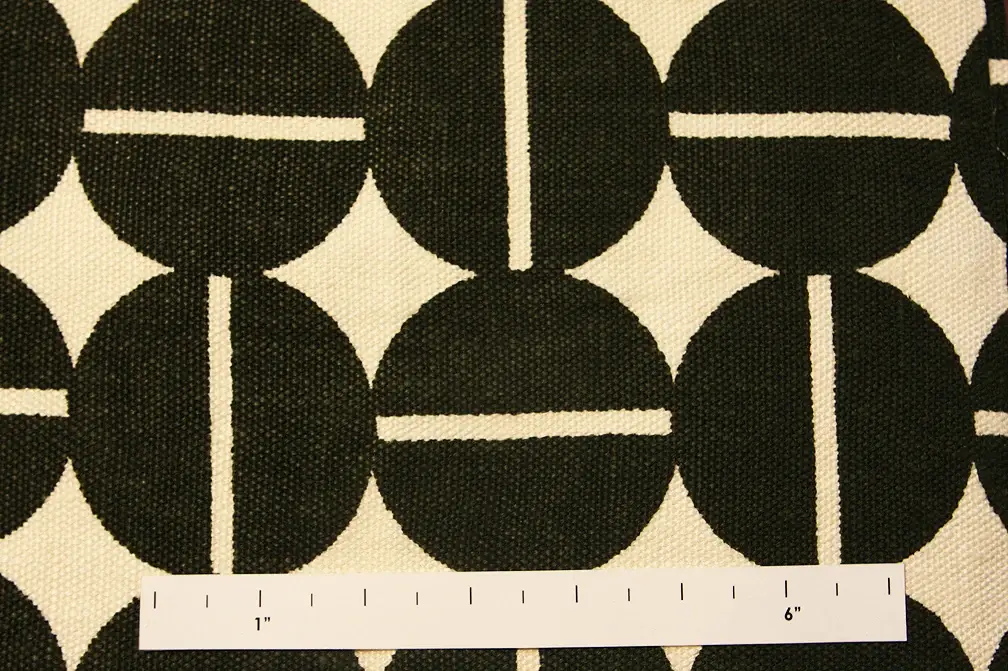 Linen Upholstery Geometric Print1
