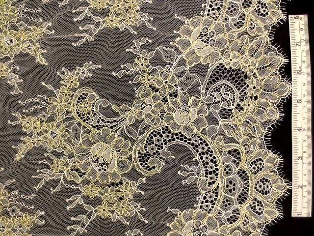 Metallic Alençon Lace0