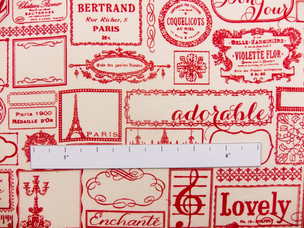 Cotton Canvas Lovely Adorable Print1