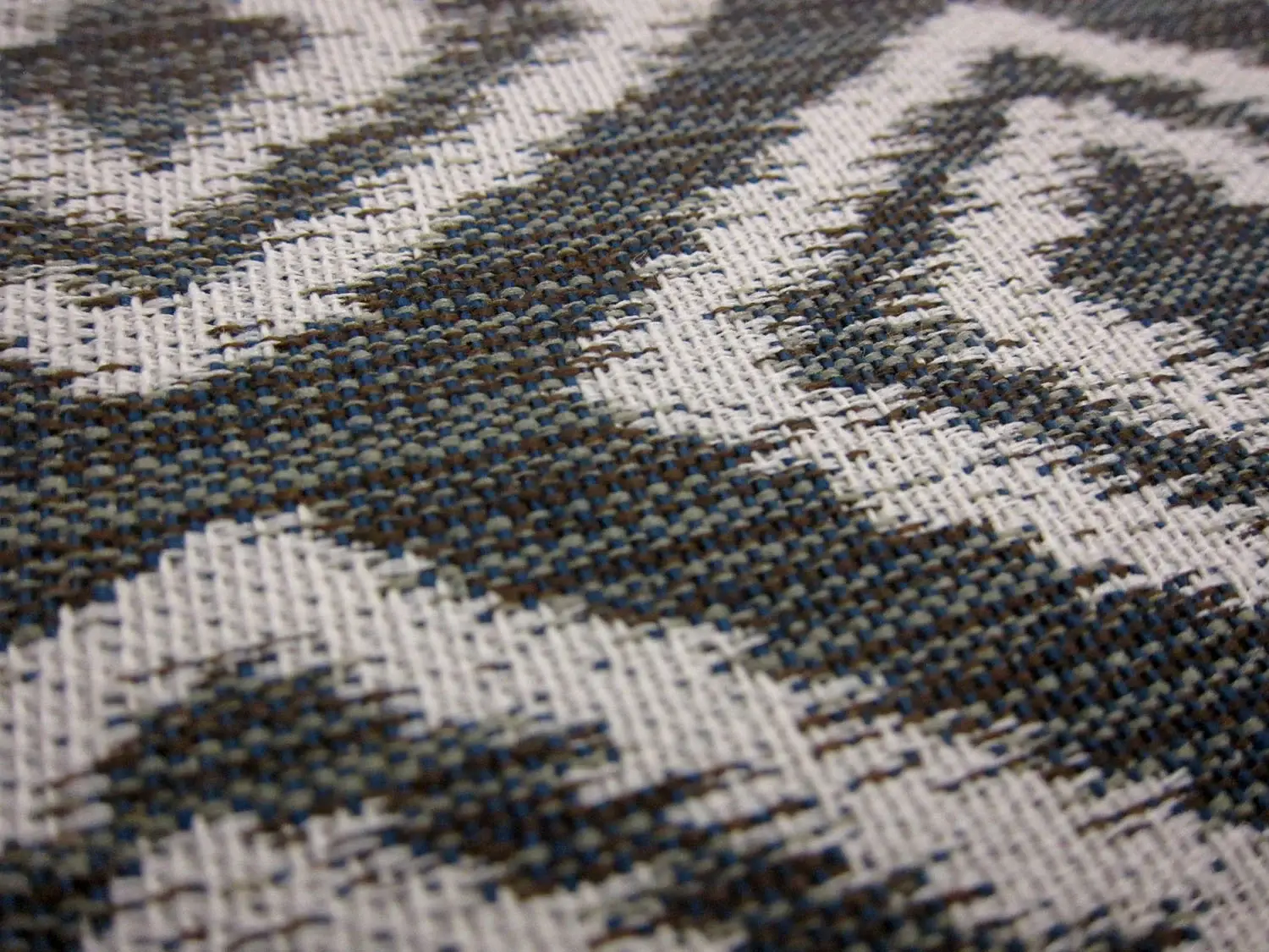 Cotton Blend Upholstery Geometric Ikat Print2