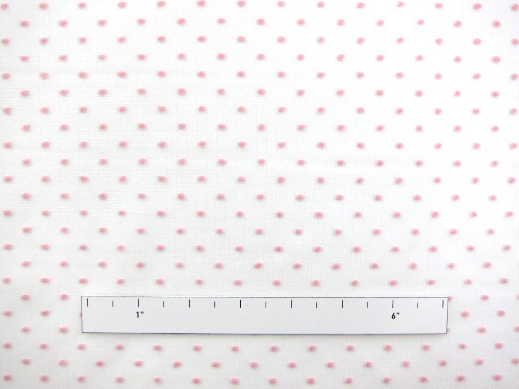 Cotton Plumetis in Pink1
