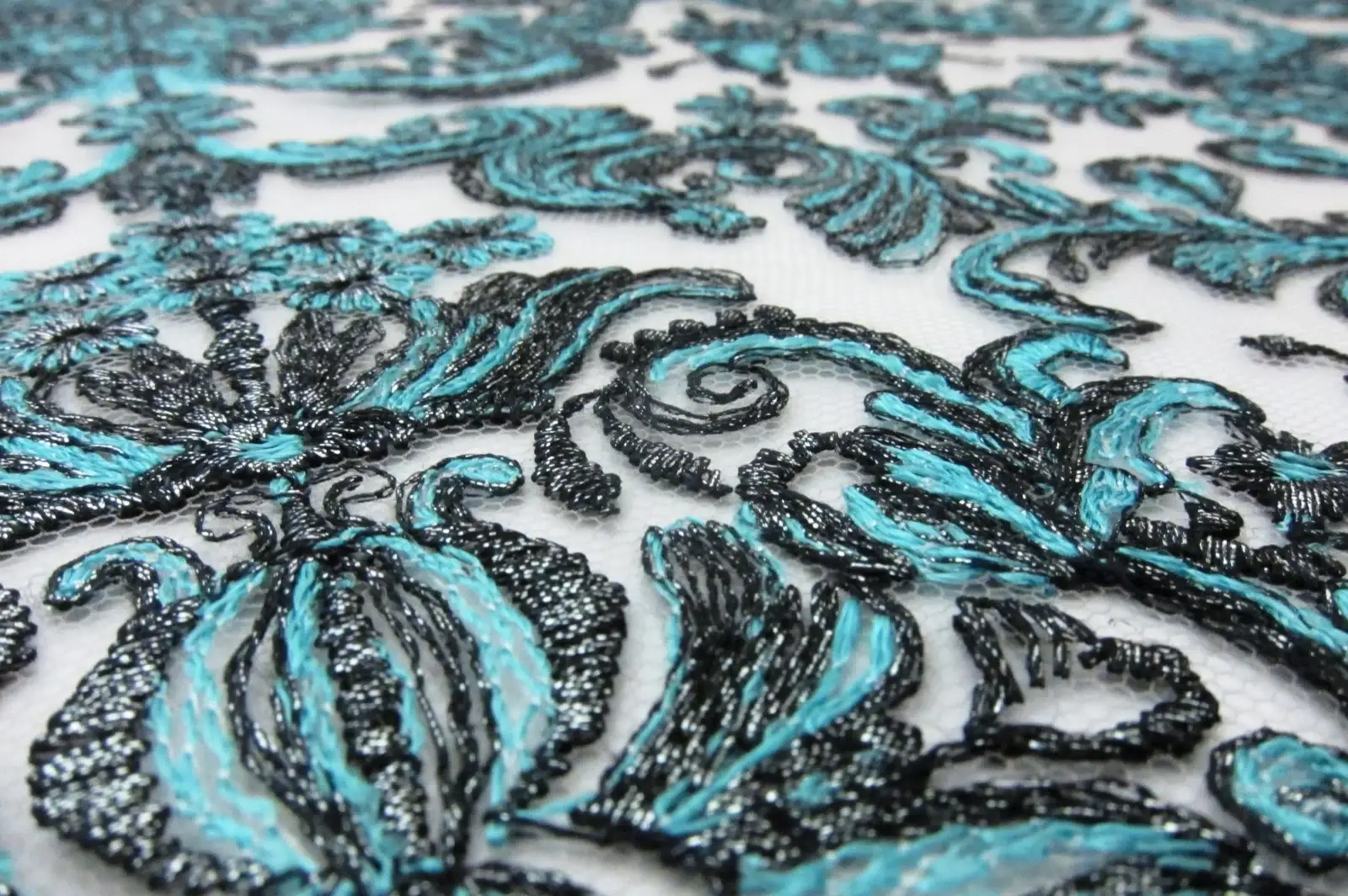 Novelty Metallic Embroidered Tulle2