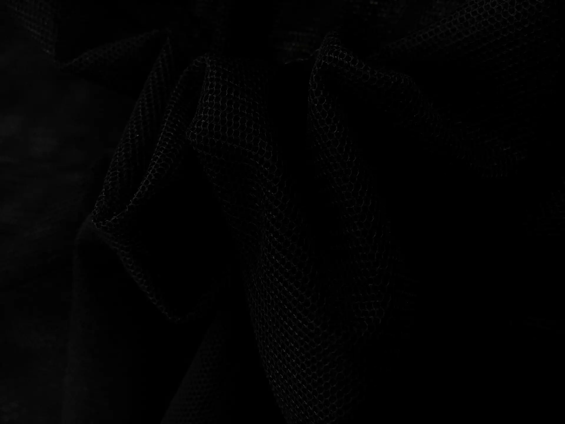Nylon Bobbinet in Nero0