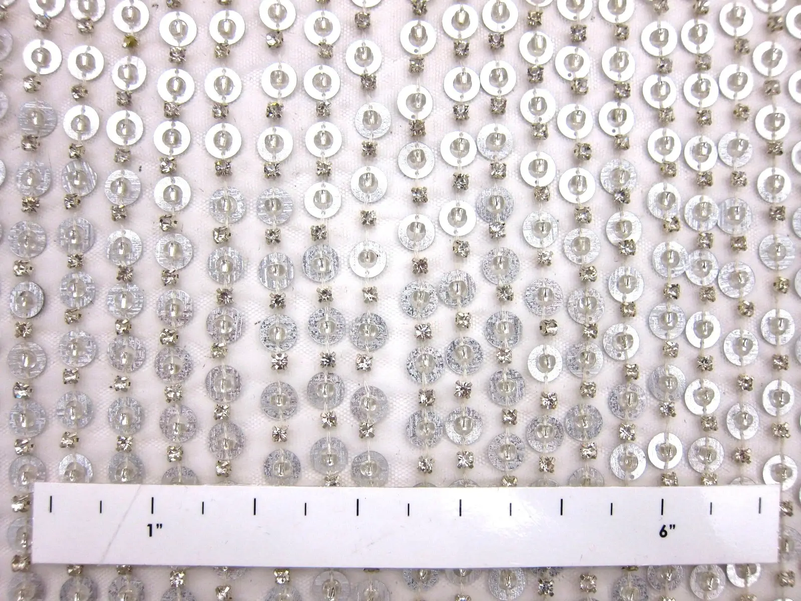 Sequins Beads Crystal on Tulle1