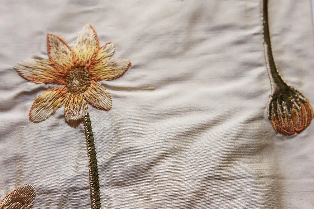 Embroidered Silk Shantung2