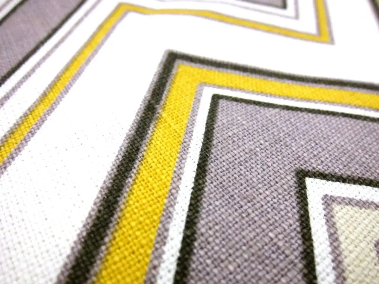 Linen Upholstery Zig Zag Print2