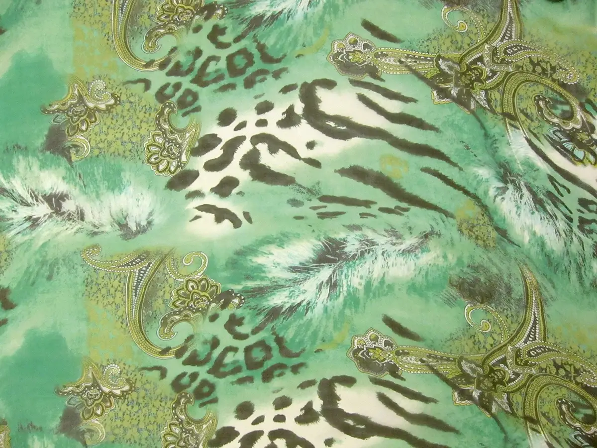 Printed Silk Chiffon0