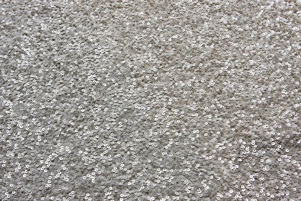 Sequins on Silk Chiffon0