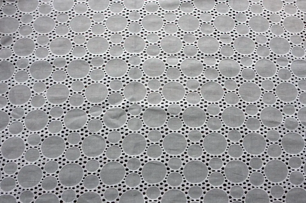 Cotton Eyelet in White2
