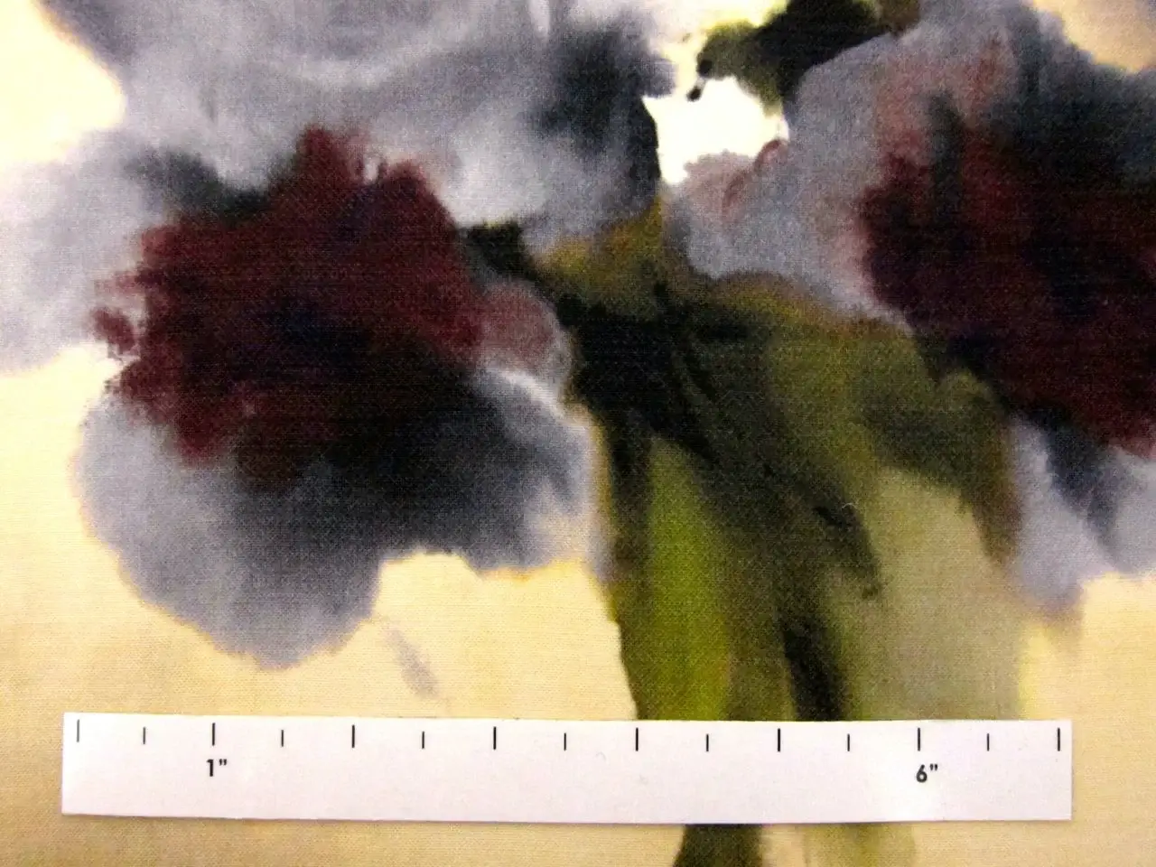 Printed Silk and Wool Gazar1