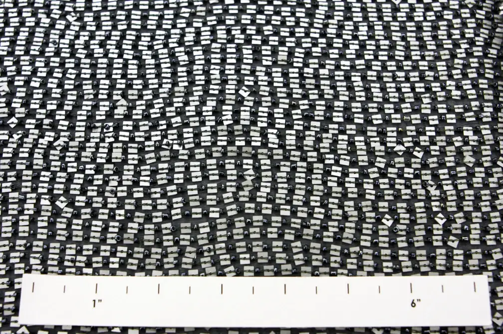 Sequins on Silk Chiffon1